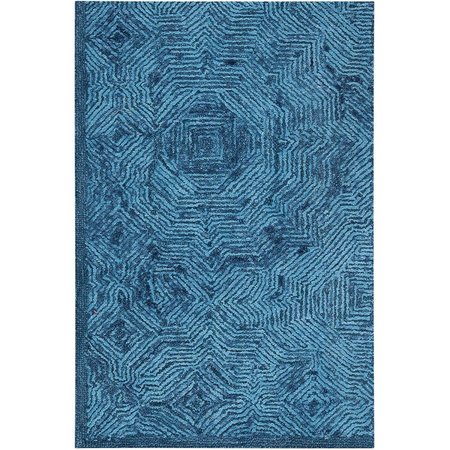 SAFAVIEH 2 ft.-3 in. x 8 ft. Ikat Hand Made Runner Area Rug, Dark Blue IKT506N-28